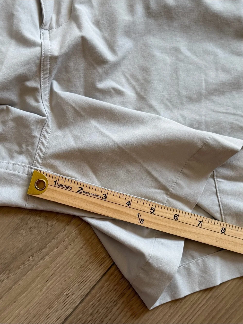 Faherty All Day Stretch Chino Shorts Light Gray 7” inseam Sz 40